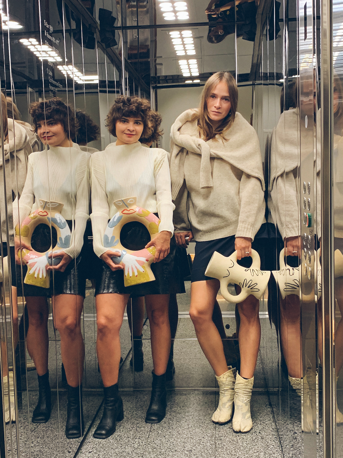 Nadiia and Masha Reva on their ceramic objects