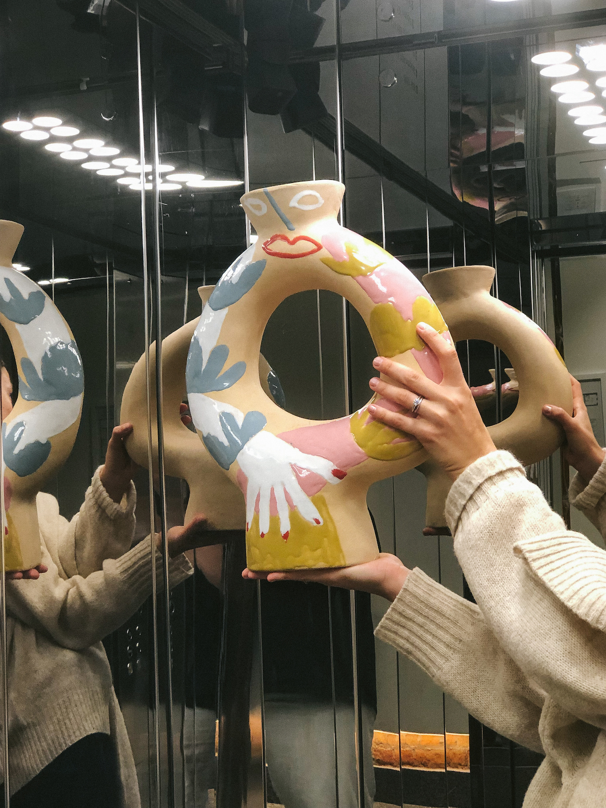 Nadiia and Masha Reva on their ceramic objects